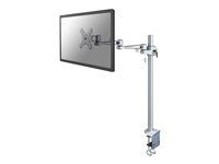 Montážna sada - plný pohyb - pre Displej LCD - strieborná - veľkosť obrazovky: 10"-30" - upevnenie svorkou, upevniteľné na stôl