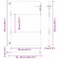 vidaXL Záhradná brána 85 x 150 cm Povrchovo upravená oceľ Zamykateľné