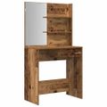 VidaXL súprava toaletného stolíka Old Wood Engineered Wood