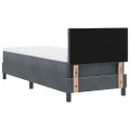 vidaXL LED box s pružinami Tmavo šedá 80 x 200 cm Zamat