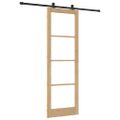 vidaXL Posuvné dvere ORKDAL 78 x 232 cm Prírodná a čierna