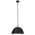 vidaXL Industriálna vintage závesná lampa 25W, čierna,okrúhla 41cm E27