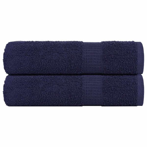 vidaXL Sprchové uteráky FROGN 2 ks námornícko modré 70x140 cm 360 g/m²