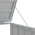 vidaXL Prístrešok na dva odpadkové koše sivá 144x81x113 cm Oceľ