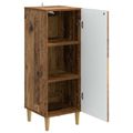 vidaXL Servírovacia skriňa Staré drevo 33 x 34,5 x 90 cm