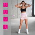 Masážny hula hop HMS HHW06 so závažím a počítadlom ružový