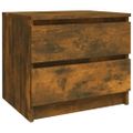 vidaXL Nočné stolíky 2 ks údený dub 50x39x43,5 cm spracované drevo
