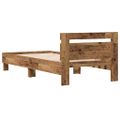 vidaXL Rám postele Staré drevo 203 x 95 x 70 cm Kompozitné drevo