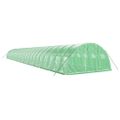vidaXL Fóliovník s oceľovým rámom zelený 96 m² 24x4x2 m