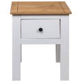 vidaXL Nočná skrinka biela 46x40x57 cm borovica Panama Range