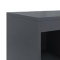 vidaXL Komoda antracitová 100,5x39x107 cm oceľ