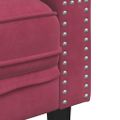 vidaXL 3-miestna Sedacia súprava Chesterfield s opierkami zamat