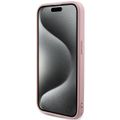 Puzdro Guess pre iPhone 15 Pro 6,1" GUHCP15LPSAIRSP ružové HC PU SAFFIANO IRIDESCENT SCRIPT