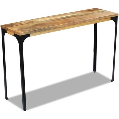 vidaXL Prístavný stolík z mangového dreva, 120x35x76 cm