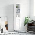 vidaXL Vysoká skrinka biela 34,5x34x180 cm spracované drevo