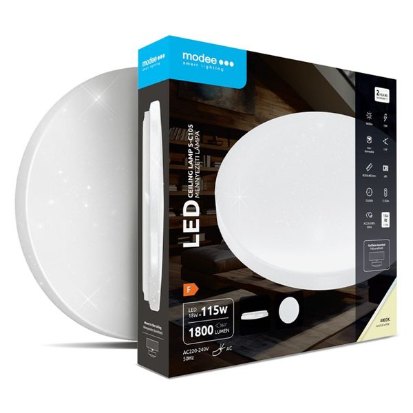 Modee Okrúhle hviezdicové stropné svietidlo S-C105 18W 1800lm neutrálna biela (ML-CLS4000K18W-C105)