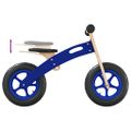 vidaXL Balančný bicykel pre deti s nafukovacími pneumatikami modrý