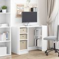 vidaXL Stôl Biela 100 x 40 x 75 cm Kompozitné drevo