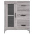 vidaXL Vysoká skrinka sivý dub sonoma 69,5x34x180 cm spracované drevo