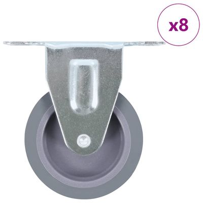 vidaXL 8 ks pevné kolieska 75 mm