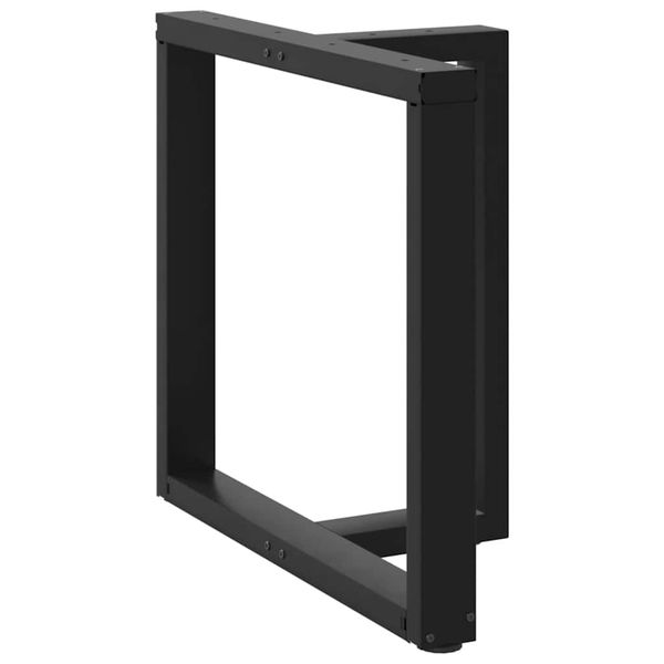 vidaXL Nohy k jedálenskému stolu v tvare T, 2 ks, čierne, 70x35x(72-73) cm, oceľ