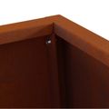 vidaXL Ohnivá misa Hrdzavý 50 x 35 x 100 cm Poveternostne odolná oceľ