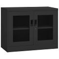 vidaXL Kancelárska skriňa antracitová 90x40x70 cm oceľ