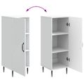 vidaXL Servírovacia skriňa Biela 33 x 34,5 x 89,5 cm Kompozitné drevo