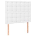 vidaXL Boxspring posteľ s matracom biela 90x190 cm umelá koža