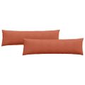 vidaXL Vankúše na pohovku 2 pcs Červenooranžová 145 x 40 cm