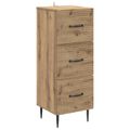 vidaXL Zásuvkový kabinet 33 x 34,5 x 89,5 cm Kompozitné drevo