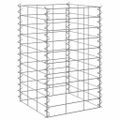 vidaXL Gabiónové vyvýšené záhony 3 ks 30x30x50 cm, železo
