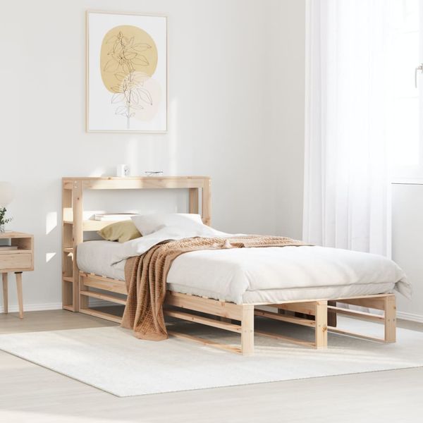 vidaXL Posteľ bez matraca 90x200 cm masívna borovica