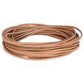 vidaXL Kožená šnúrka 1 Hnedá Ø2,5 mm x 10 m Koža