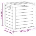 vidaXL Záhradný úložný box hnedý 58,5x46x55 cm polypropylénový