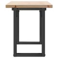vidaXL Konferenčný stolík v tvare O 110x40x45,5 cm borovica a oceľ