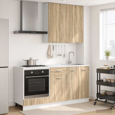 vidaXL Kuchynská jednotka LYON 5 ks Dub sonoma Kompozitné drevo