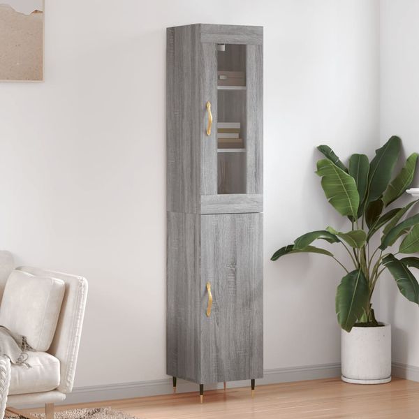 vidaXL Vysoká skrinka dub sonoma 34,5x34x180 cm spracované drevo
