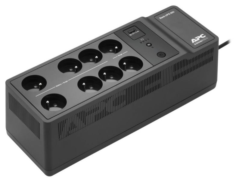 APC Back-UPS 650VA (Cyberfort III.), 230V, 1USB charging port, BE650G2-FR Záložní zdroj, 650VA, 400W, 230V, USB-A nabíjecí port, 8x ceská zásuvka (FR)
