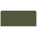 VidaXL kvetináč Olive Green 200x40x80 cm Oceľ valcovaná za studena