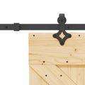 vidaXL Posuvné dvere NARVIK Prírodná a čierna 85 x 210 cm (152,5 cm)