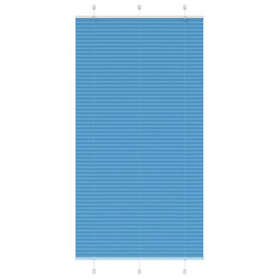 vidaXL Plisovaná roleta modrá 110x200 cm, šírka látky 109,4 cm, polyester