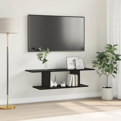 vidaXL Zostava TV skriniek Čierna 103 x 30 x 26,5 cm Kompozitné drevo