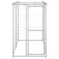 vidaXL Voliéra pre psy pozinkovaná oceľ so strechou 110x220x180 cm