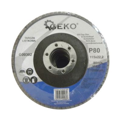 Kotúč na kov lamelový 115mm P80 GEKO G00302