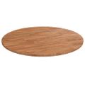 vidaXL Okrúhla stolová doska bledohnedá Ø60x1,5cm ošetrený masívny dub