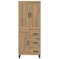 vidaXL Highboard 2 ks Remeselný dub 69,5 x 34 x 180 cm