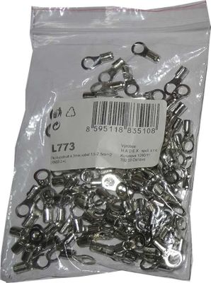 Oko kabelové 4,3mm,kabel 1,5-2,5mm2 (RNBS 2-4), balení 100ks