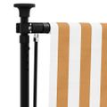 vidaXL Vonkajšia roleta oranžovo-biela 100x270 cm látka a oceľ