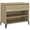 vidaXL Botník dub sonoma 70x36x60 cm spracované drevo